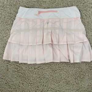 Lululemon ruffle skirt (light pink/glitter)